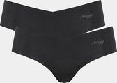 sloggi Zero Microfibre Dames Hipstring Microvezel 2P - Zwart- Maat L
