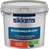 Sikkens - Binnenmuurverf - Muurverf - Mengkleur - Mat - RAL2002 - 5L