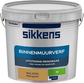 Sikkens - Binnenmuurverf - Muurverf - Mengkleur - Mat - RAL1024 - 5L