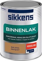 Sikkens Binnenlak - Verf - Hoogglans - Mengkleur - RAL1011 - 1 liter