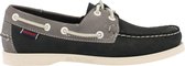 Sebago Docksides Portland Spinnaker Nubuck Blue Navy Grey