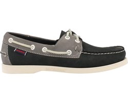 Sebago Docksides Portland Spinnaker Nubuck Blue Navy Grey