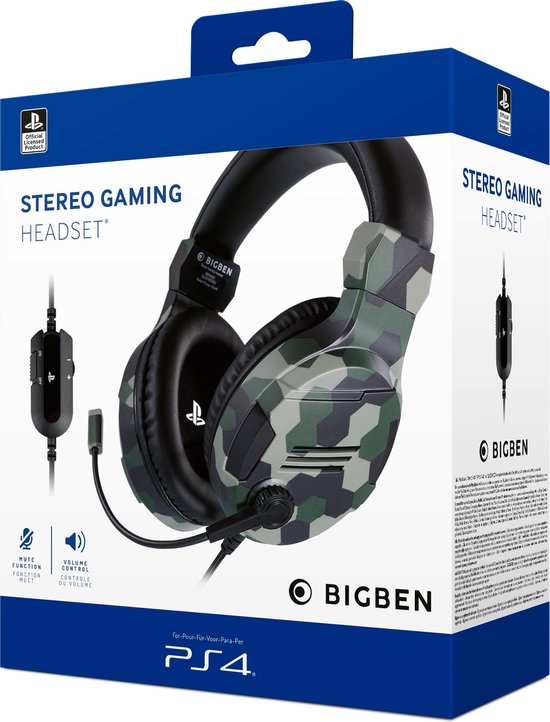 Bigben Stereo Gaming Headset V3 - PS5 & PS4 - Camo
