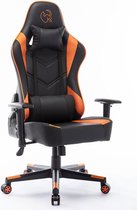 Bol.com Kuschelkatze Game Stoel PRO - Gaming stoel - Gaming chair - Zwart/Oranje aanbieding