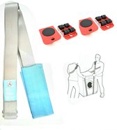 Meubelroller set met draagriem voor meubels | 5 delige set