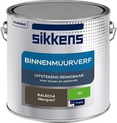 Sikkens - Binnenmuurverf - Muurverf - Mengkleur - Mat - RAL6014 - 2.5L