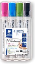 STAEDTLER Lumocolor whiteboard marker - Box 4 st new colours