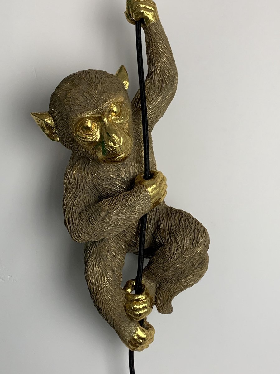 Gouden Aap hanglamp 39 x 17 x 12 cm