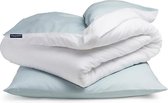 sleepwise Soft Wonder Edition beddengoed 135x200 cm blauwgrijs/wit