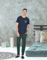 Jiber - Heren Pyjama Set, Korte Mouwen - L