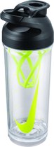 Nike Bidon Hypercharge Shaker Bottle 24OZ - Clear/Black/Green
