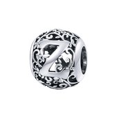 Letter Z romantisch bedel | alfabet bead | Zilverana | geschikt voor Biagi , Pandora , Trollbeads armband | 925 zilver