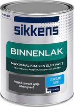 Sikkens Binnenlak - Verf - Zijdeglans - Mengkleur - RIJKS zwart grijs - 1 liter