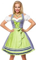 Dirndline Kostuum jurk -XL- Traditional Dirndl Oktoberfest Groen/Blauw