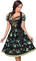 Dirndline Kostuum jurk -L- Dirndl Oktoberfest Zwart/Groen