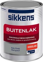 Sikkens Buitenlak - Verf - Hoogglans - Mengkleur - RAL7042 - 1 liter