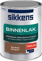 Sikkens Binnenlak - Verf - Hoogglans - Mengkleur - RAL8024 - 1 liter