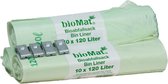 BioMat 3 rouleaux de sacs contenants compostables + clips de fixation - 10 x 120/140 litres - 30 sacs