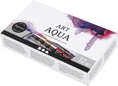 Art Aqua aquarelverf. ½-pan. afm 10x15x20 mm. standaardkleuren. 12 kleur/ 1 doos