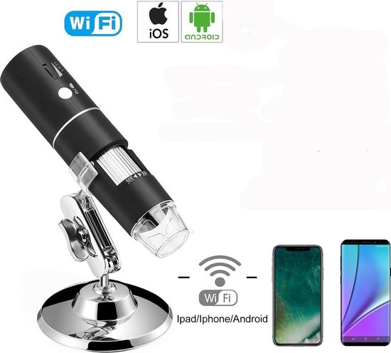 Microscope numérique pour enfants 1000X microscope portable pour enfants  avec 6 lumières LED réglables Mini Microscope portable avec écran LCD de 2