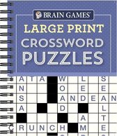 Brain Games Large Print- Brain Games - Large Print Crossword Puzzles (Purple)