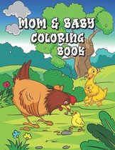 Mom and Baby Coloring Book