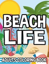 Beach Life Adults Coloring Book