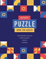 Activity Puzzle Book For Adults