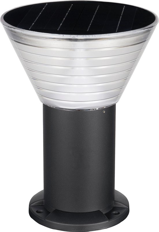 Iplux® - Rome - Solar Tuinverlichting - Warm wit - Staande lamp 30cm