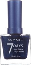 Wynie - Nagellak 7 Days Ultra Shine Long Lasting - Blauw Mini Glitter / Shimmer - 1 flesje met 15 ml inhoud - Nummer 530