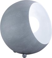 LED Tafellamp - Trinon Blinky - E14 Fitting - Rond - Beton Look Grijs - Aluminium