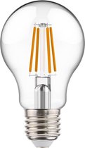 LED Lamp - Syxi Yvoni - Filament - E27 Fitting - 4W - Warm Wit 2700K - Transparent Helder - Glas