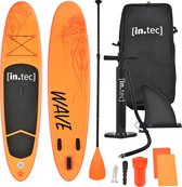 Opblaasbaar SUP board met accessoires oranje met patroon
