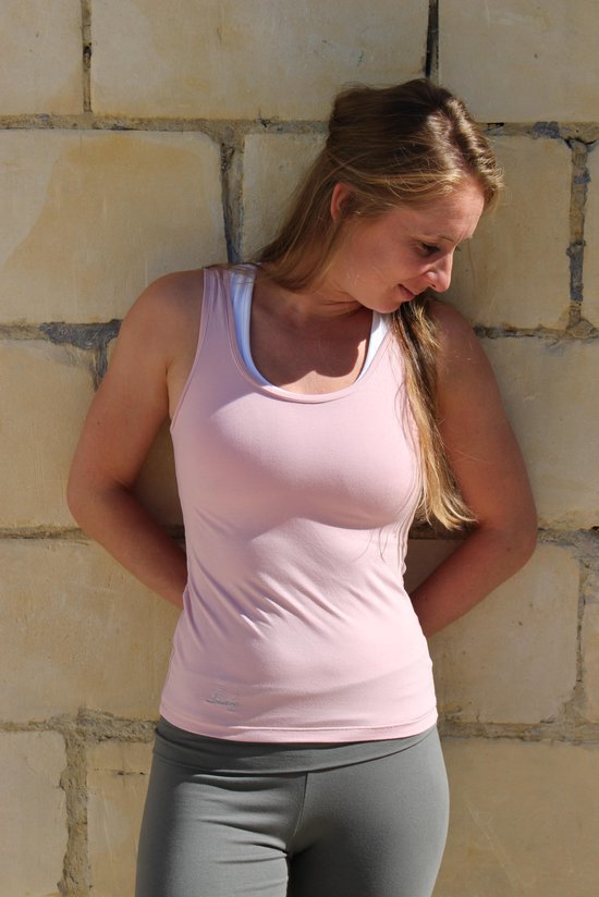 Yoga top-Sport Top, Tank top-hemd-licht rose-Large - Lively collection