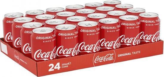 Zelden vuist streng Coca Cola - Coca Cola Blikjes 24 x 330 ml | bol.com