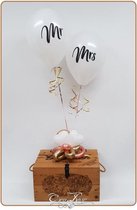 Mrs & Mr ballonnen 8 stuks , Huwelijk, jubileum, feest