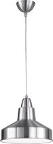 LED Hanglamp - Trion Budio - E27 Fitting - 1-lichts - Rond - Mat Nikkel - Aluminium - BSE