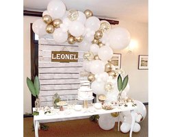 Sellaio Ballonnenboog bruiloft – Bruiloft decoratie – Bruiloft versiering - Bruiloft slingers – Inclusief strip en pomp – Complete set – 120 ballonnen