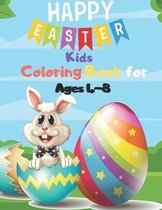 Happy Easter Coloring Book for Kids Ages 4-8