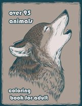 over 95 animals coloring book for adult