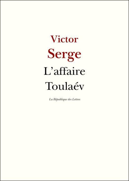 Serge - L'affaire Toulaév - cover