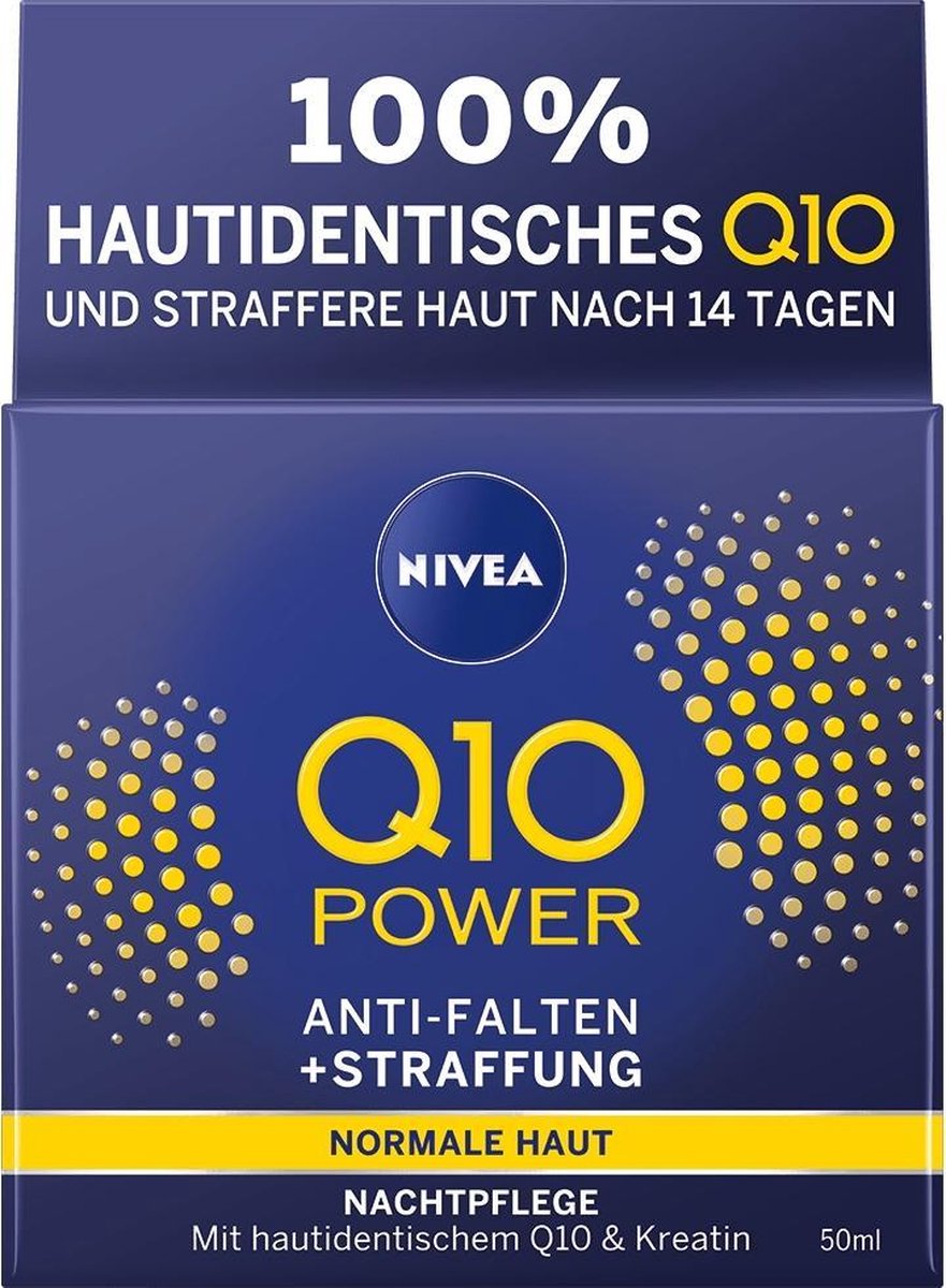 NIVEA Q10 Power Anti-Wrinkle + Firming Night Cream Nachtcrème Gezicht 50 ml