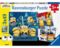 foto van Ravensburger Puzzel Minions 2 - 3x49 stukjes - Kinderpuzzel