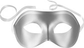 dressforfun - Venetiaans masker eenkleurig zilver - verkleedkleding kostuum halloween verkleden feestkleding carnavalskleding carnaval feestkledij partykleding - 303535