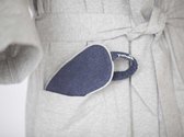 Yumeko slaapmasker jersey indigo blauw