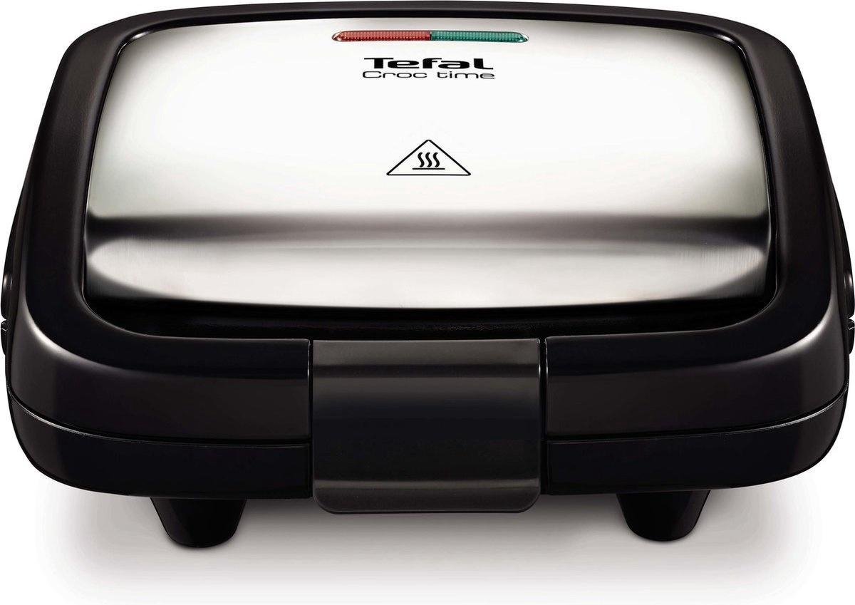 Appareil à croque-monsieur Tefal SM157236 Ultracompact 700 W Noir et Gris