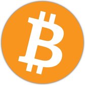 Bitcoin sticker - 10 x 10 cm - Bitcoin munt - Bitcoin standaard - Cryptocurrency - Crypto