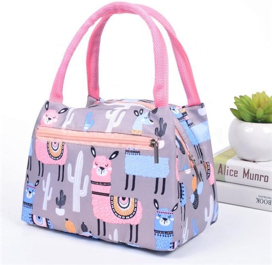 Puckator Alpaca De Lunch Geweven Koeltas Lunchtas Thuiskantoor School Reizen Camping Picknick Hoogte 16cm Breedte 21cm Diepte 14cm