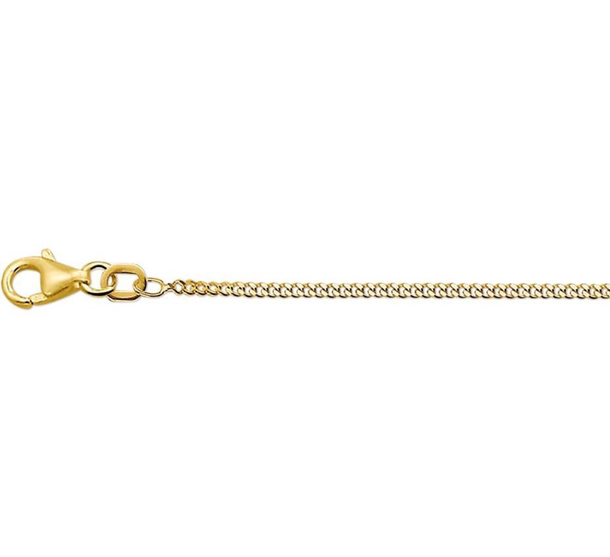 N-joy trendstyle 14k gouden gourmet collier 4334 lente 50 cm, afterpay, snel geleverd, gratis cadeauservice, eigen service atelier en graveerdienst.