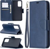 Samsung Galaxy A52 - A52s hoesje - MobyDefend Wallet Book Case Met Koord - Blauw - GSM Hoesje - Telefoonhoesje Geschikt Voor Samsung Galaxy A52 - Galaxy A52s